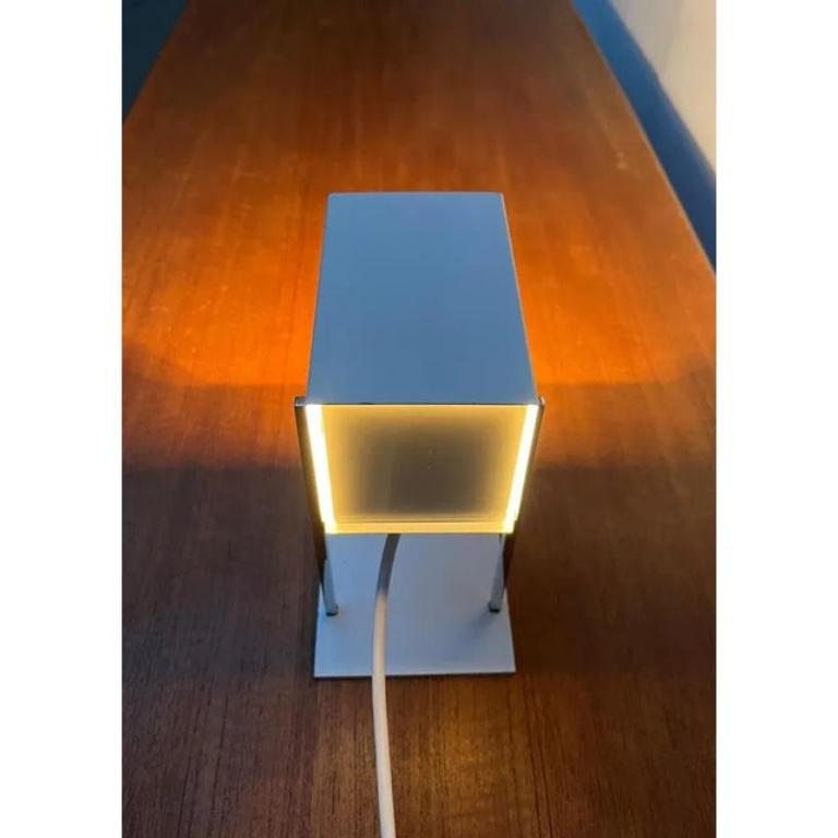 Mid-Century Minimalist German Cube Table Lamp from Kaiser Idell Leuchten, 1960s For Sale 5