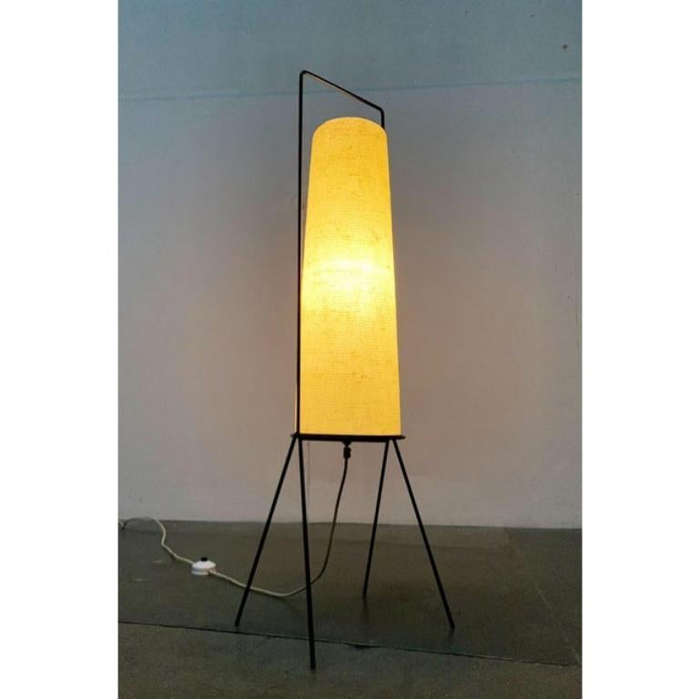 Mid-Century moderno Lampada da terra tedesca minimalista di metà secolo di Hesse Leuchten, anni '60 in vendita