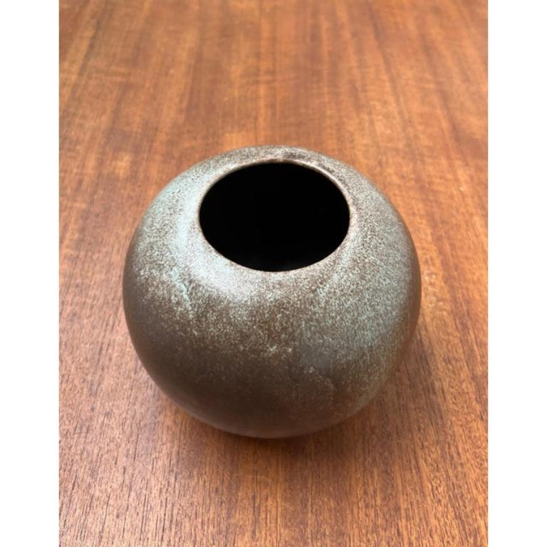 20th Century Mid-Century Minimalist German Pottery Vase, 1960s For Sale