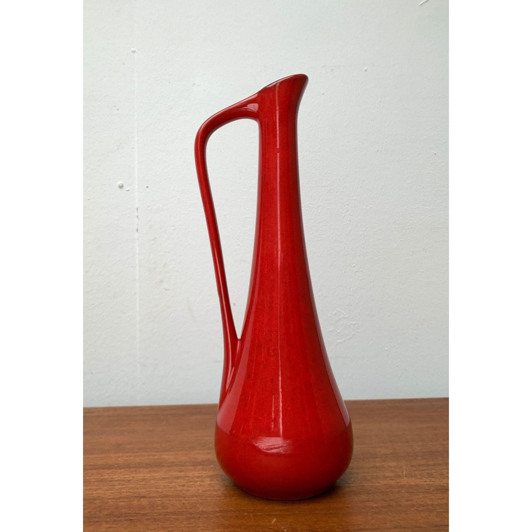 Mid-Century Minimalist German Pottery WGP Carafe Vase from Roth Keramik, 1960s im Angebot 4