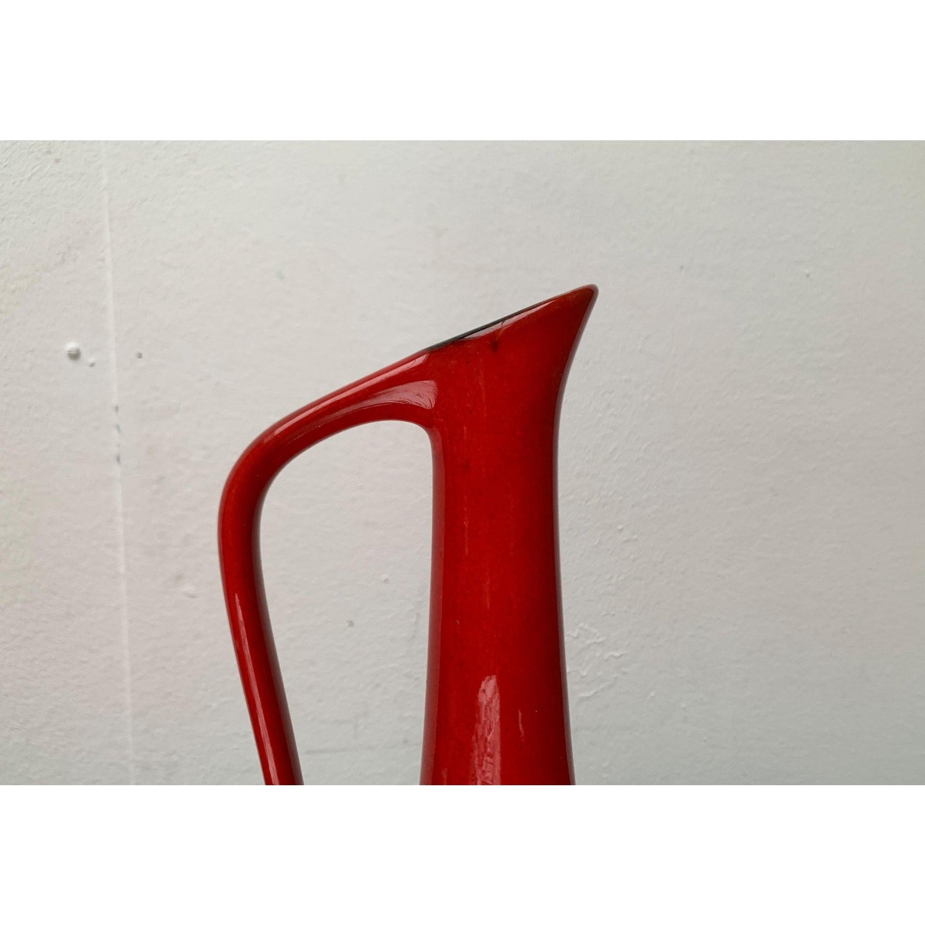 Mid-Century Minimalist German Pottery WGP Carafe Vase from Roth Keramik, 1960s (Deutsch) im Angebot