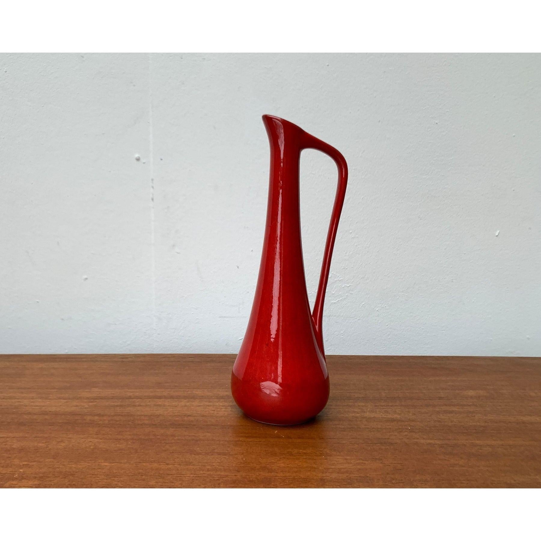 Mid-Century Minimalist German Pottery WGP Carafe Vase from Roth Keramik, 1960s im Angebot 1