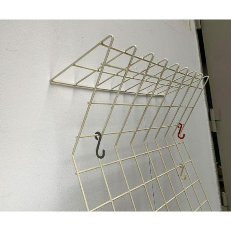 Perchero de cuerda alemán minimalista de mediados de siglo, años 60 en venta 1