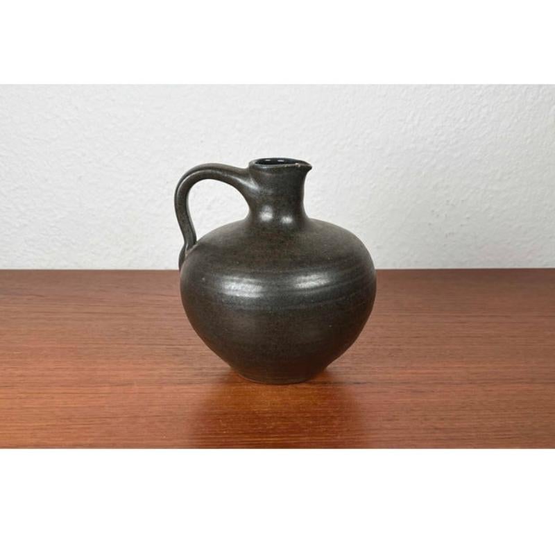 Mid-Century Modern Mid-Century Minimalist German Studio Pottery Carafe Vase by Siegfried, 1960s For Sale