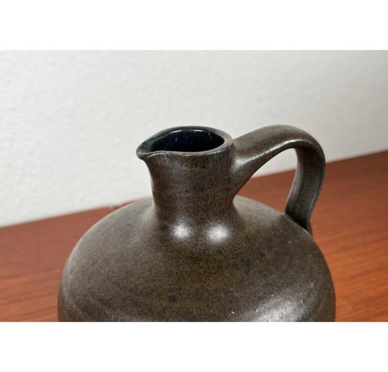 Danish Mid-Century Minimalist German Studio Pottery Carafe Vase by Siegfried, 1960s For Sale