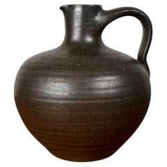 Mid-Century Minimalist German Studio Pottery Carafe Vase by Siegfried, 1960s