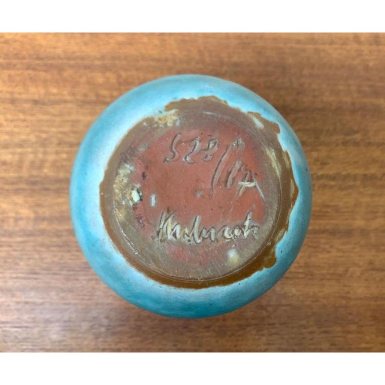 Mid-Century Minimalist German Studio Pottery Vase by Elke & Elmar Kubicek, 1960s For Sale 4