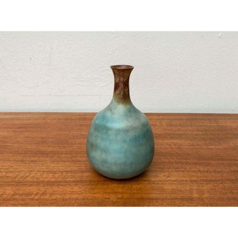 Mid-Century Minimalist German Studio Pottery Vase by Elke & Elmar Kubicek, 1960s For Sale 5