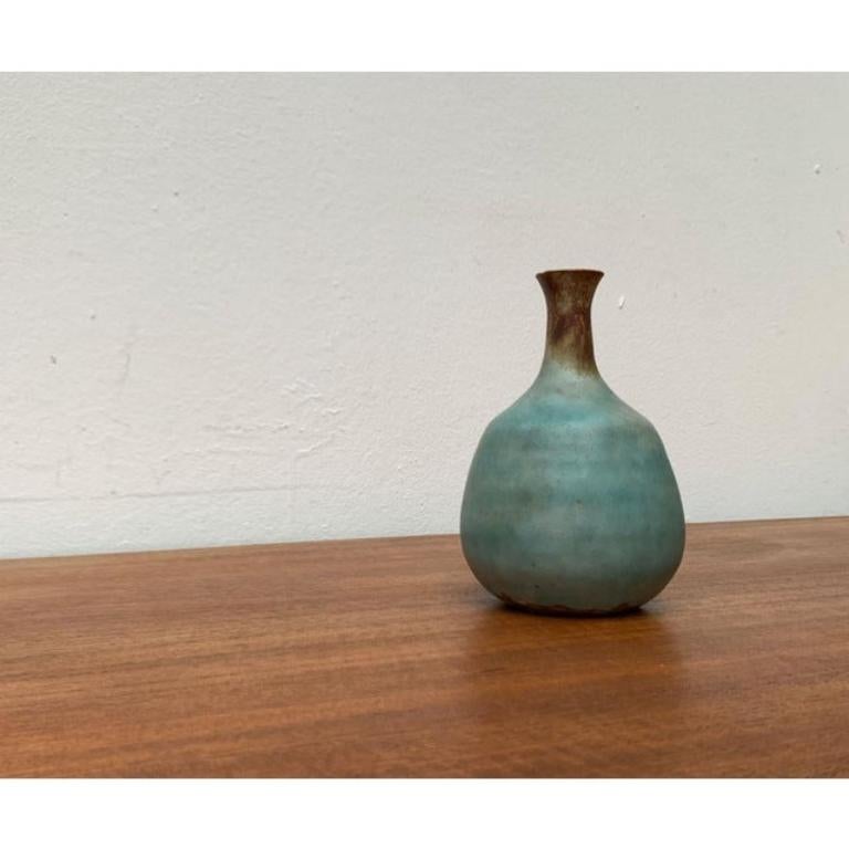 Mid-Century Minimalist German Studio Pottery Vase by Elke & Elmar Kubicek, 1960s For Sale 6