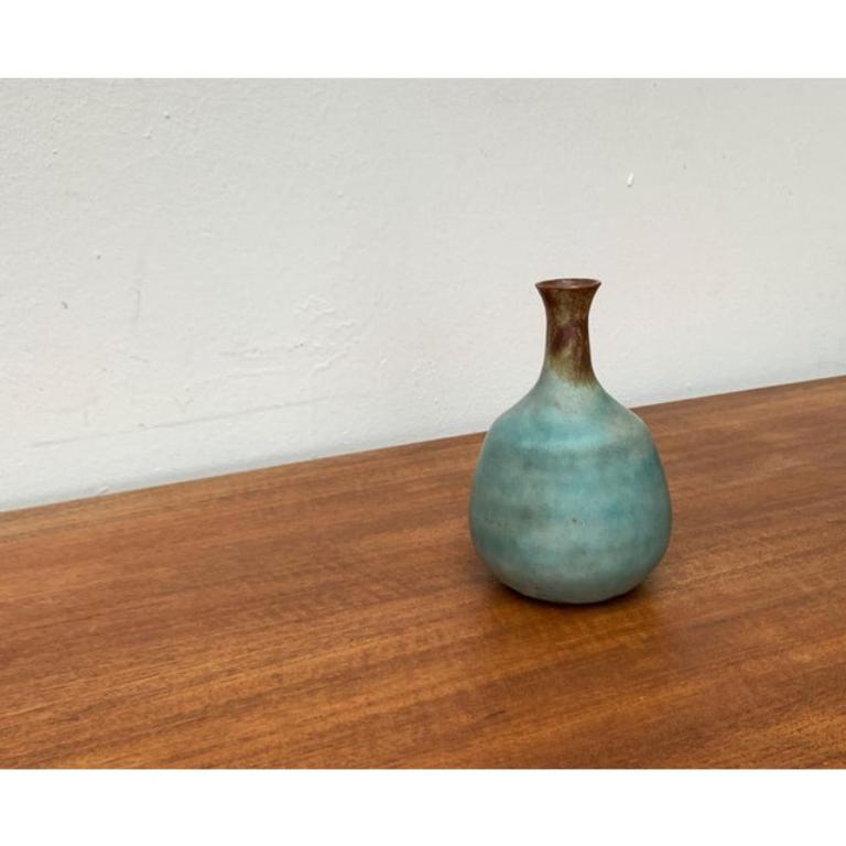 Mid-Century Minimalist German Studio Pottery Vase by Elke & Elmar Kubicek, 1960s For Sale 1