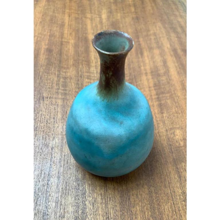 Mid-Century Minimalist German Studio Pottery Vase by Elke & Elmar Kubicek, 1960s For Sale 3