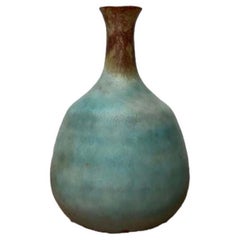 Jarrón minimalista de mediados de siglo de Studio Pottery alemán de Elke and Elmar Kubicek, años 60