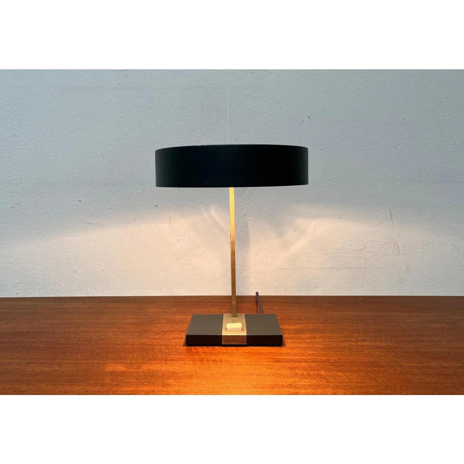 Mid-Century Modern Mid-Century Minimalist German Table Lamp from Hillebrand, 1960s For Sale