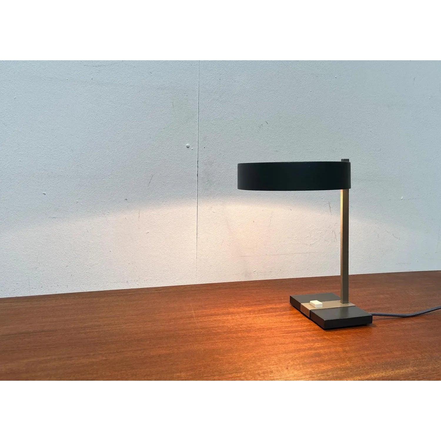 Mid-Century Minimalist German Table Lamp from Hillebrand, 1960s For Sale 1