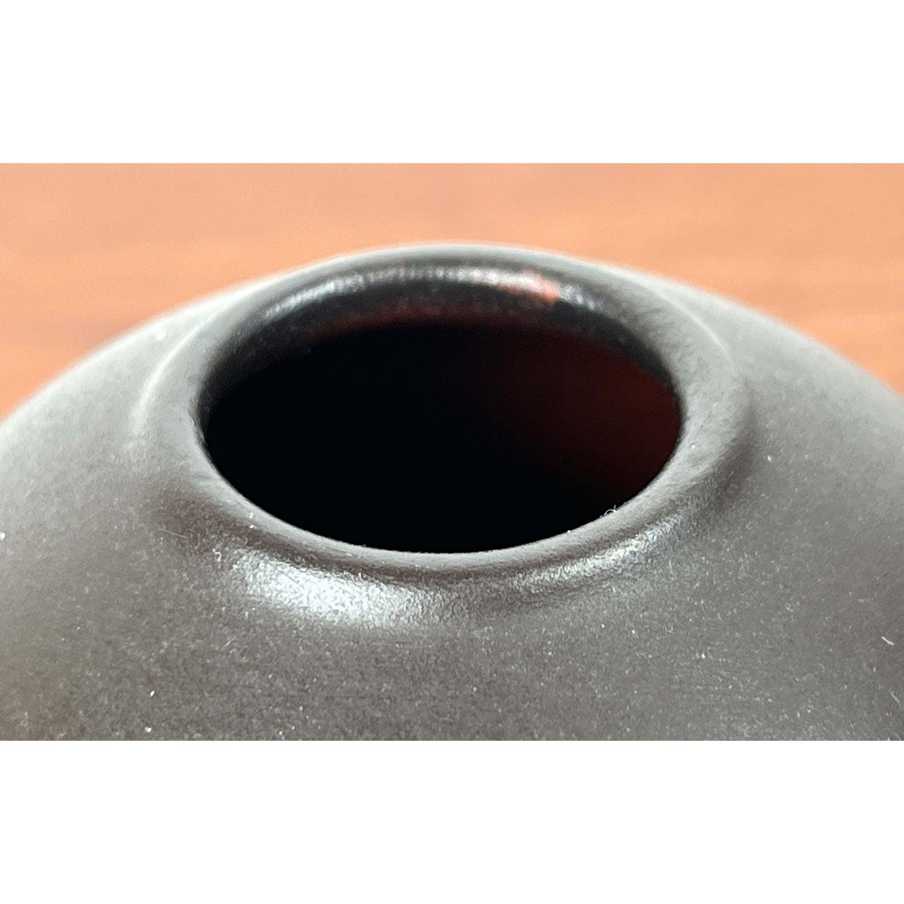 20th Century Mid-Century Minimalist German Wormser Terra-Sigillata Pottery Ball Vase, 1960s For Sale