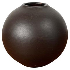Vaso a sfera in ceramica Wormser Terra-Sigillata minimalista tedesco di metà secolo, anni '60