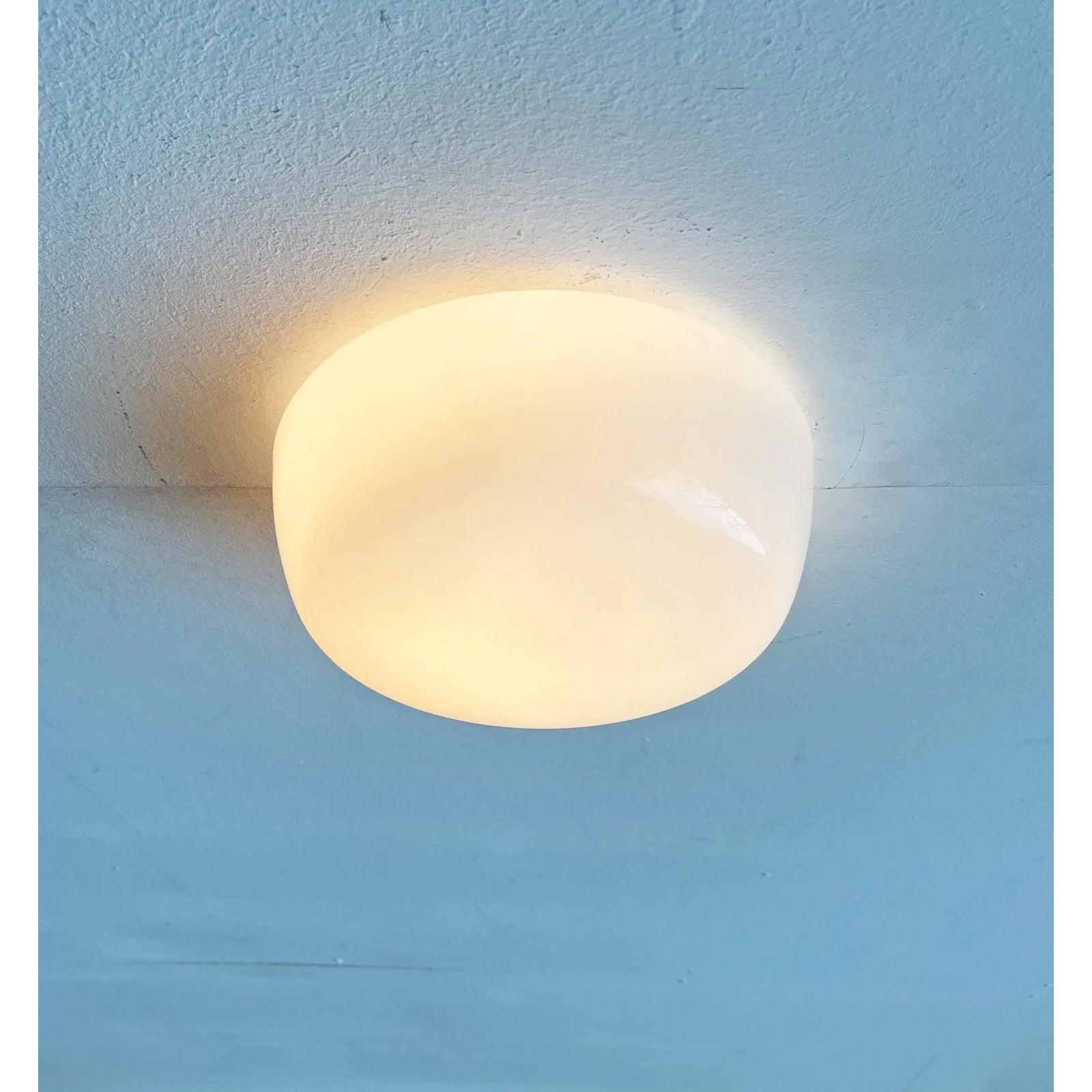 Lampada da soffitto in vetro minimalista di metà secolo, anni '60 in vendita 6