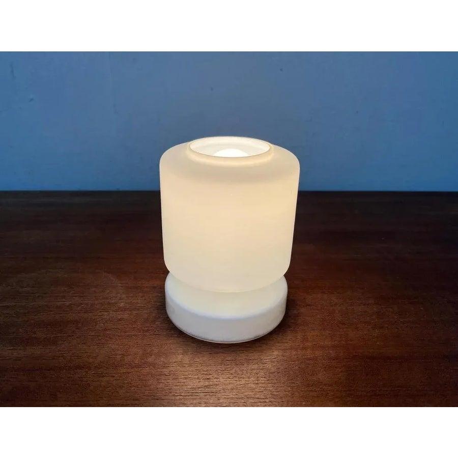 Lámpara de mesa de cristal minimalista de mediados de siglo, años 60 Vidrio en venta