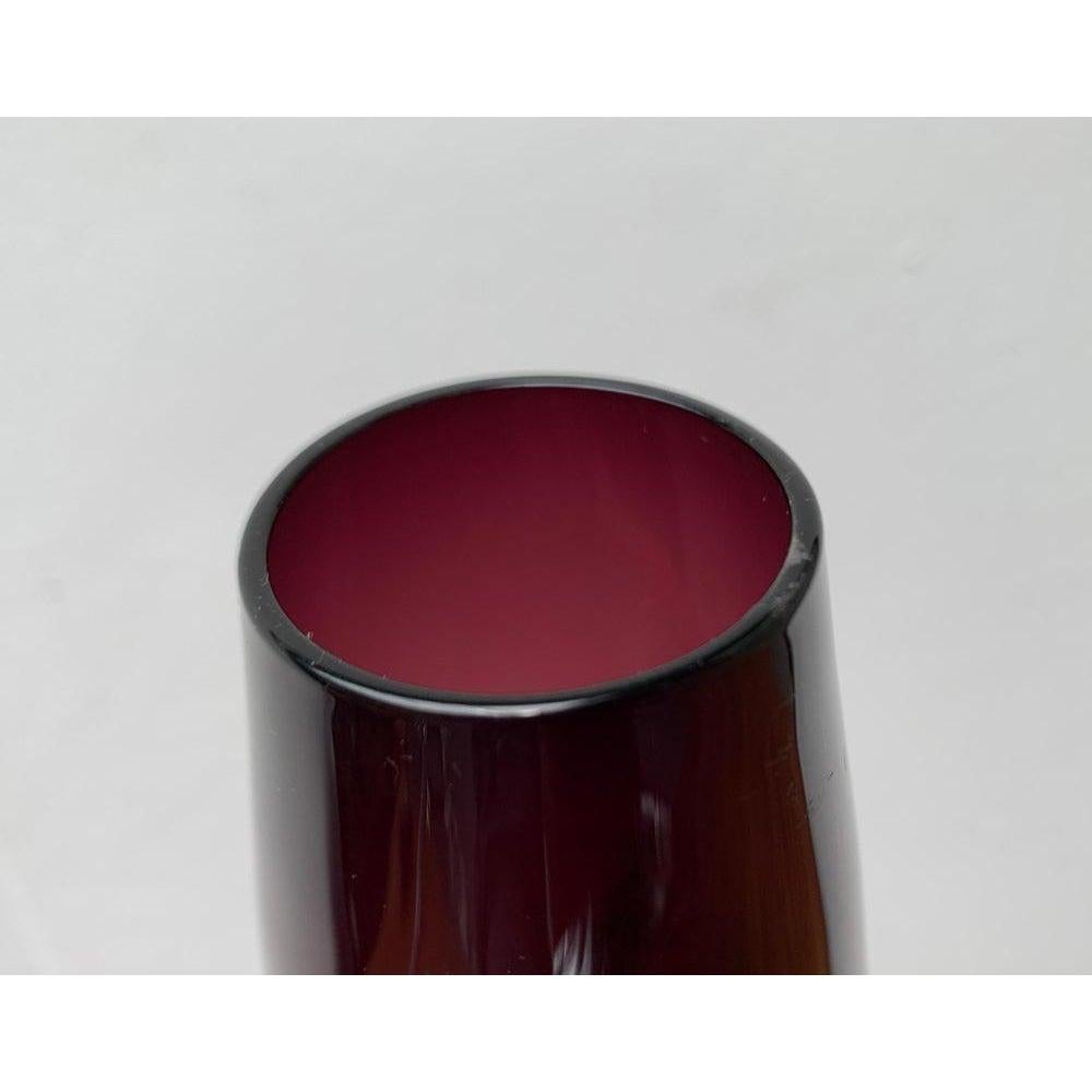 Mid-Century Modern Mid-Century Minimalist Glass Vase, 1960s For Sale