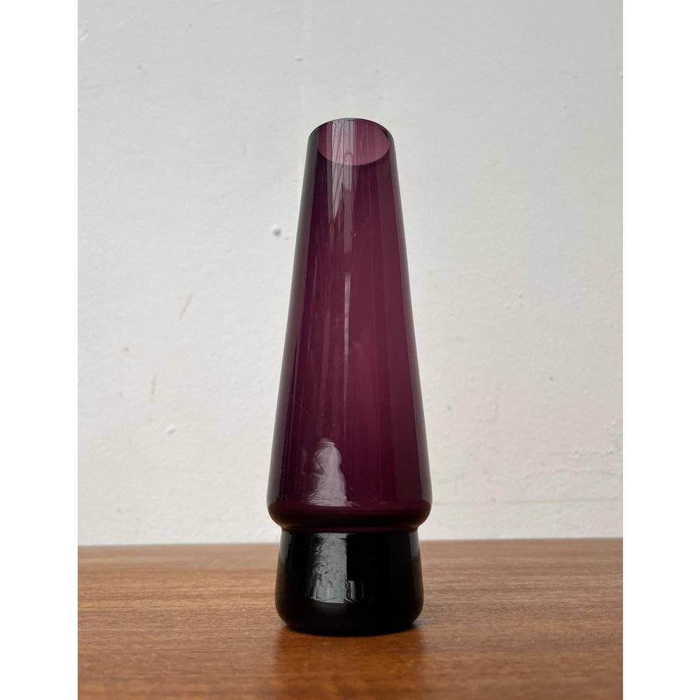Mid-Century Modern Mid-Century Minimalist Glass Vase 1960s For Sale