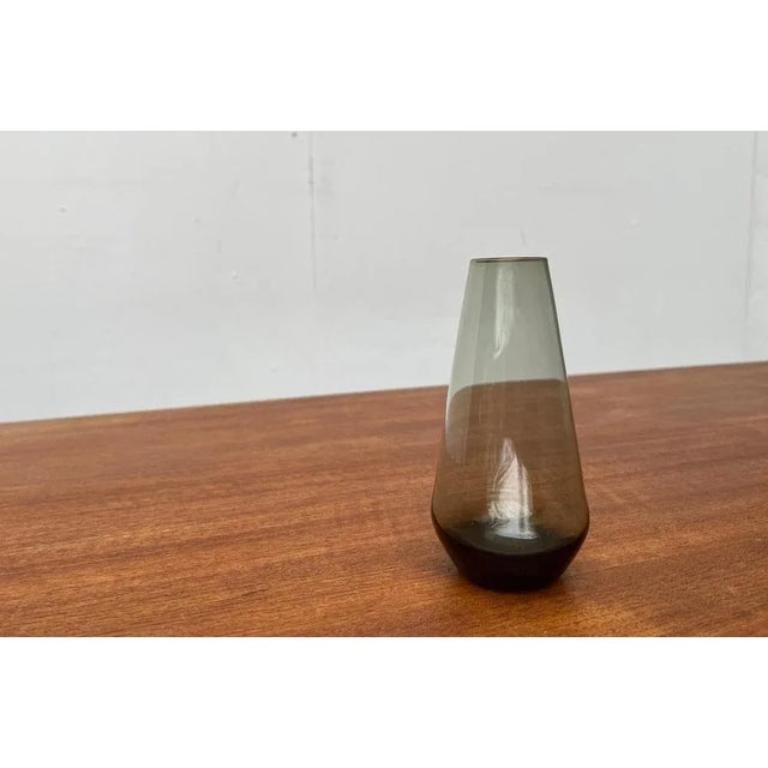 Minimalistische Mid-Century-Glasvase, 1960er-Jahre im Angebot 2