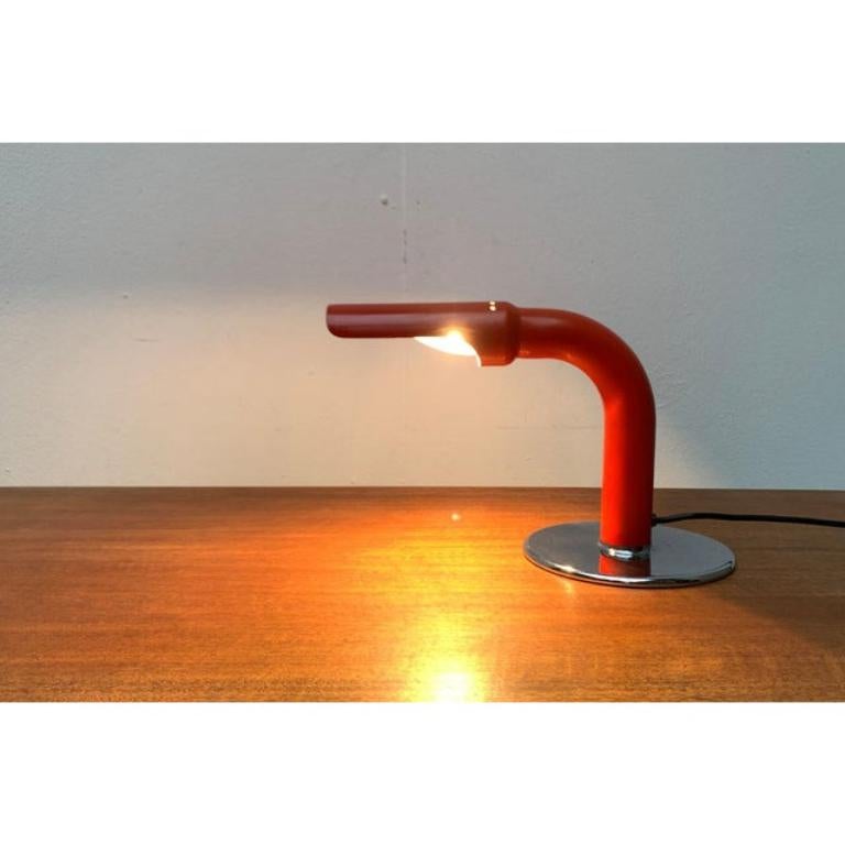 Mid-Century Minimalist Gully Table Lamp by Ingo Maurer for M-Design, 1960s In Excellent Condition For Sale In Hamburg, DE