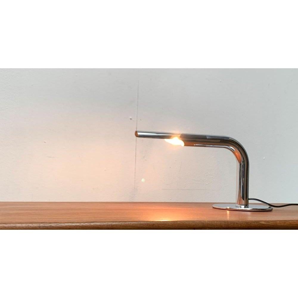 Metal Mid-Century Minimalist Gulp Table Lamp by Ingo Maurer for M-Design, 1960s For Sale