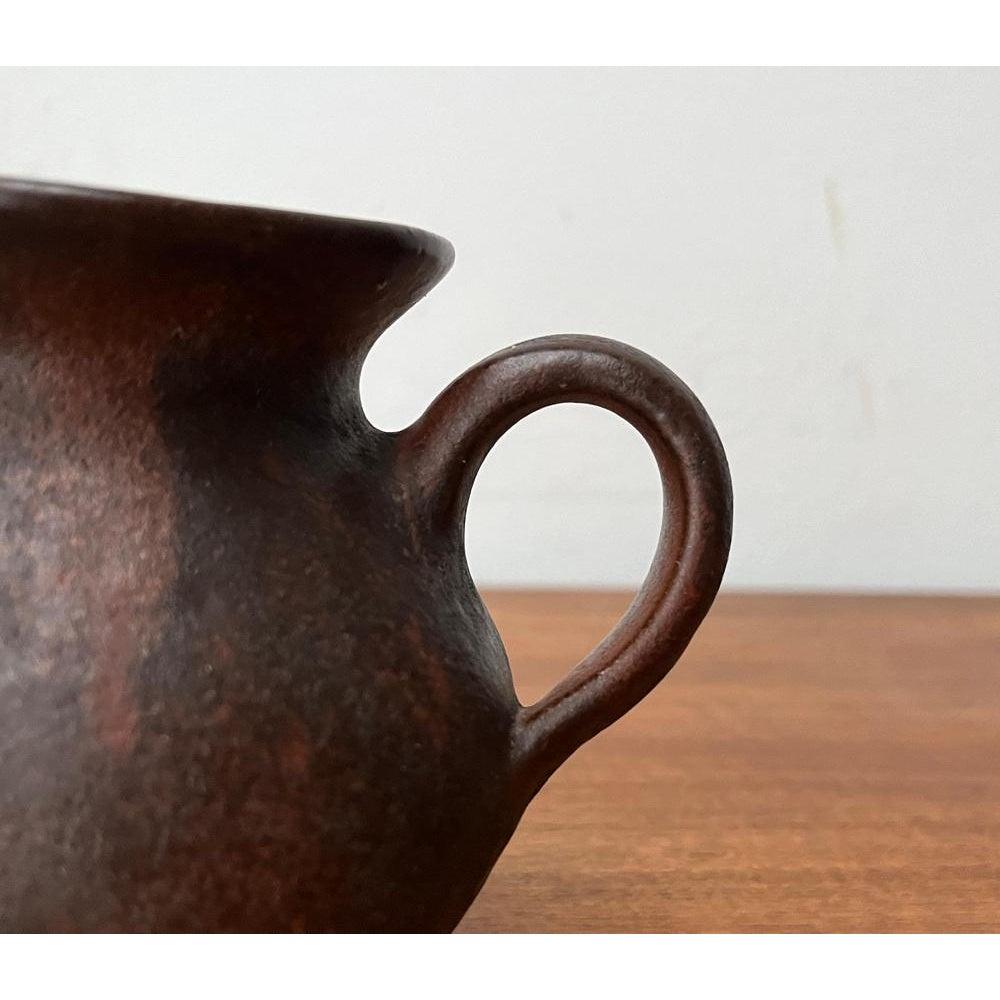 Mid-Century Minimalist Jug Vase from Hartwig Heyne Hoy Pottery, Germany, 1960s For Sale 7