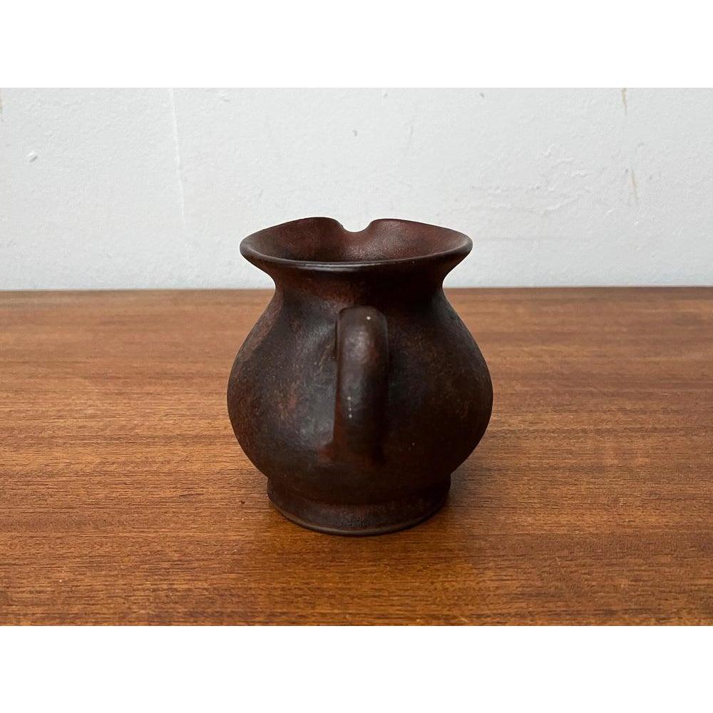 20th Century Mid-Century Minimalist Jug Vase from Hartwig Heyne Hoy Pottery, Germany, 1960s For Sale