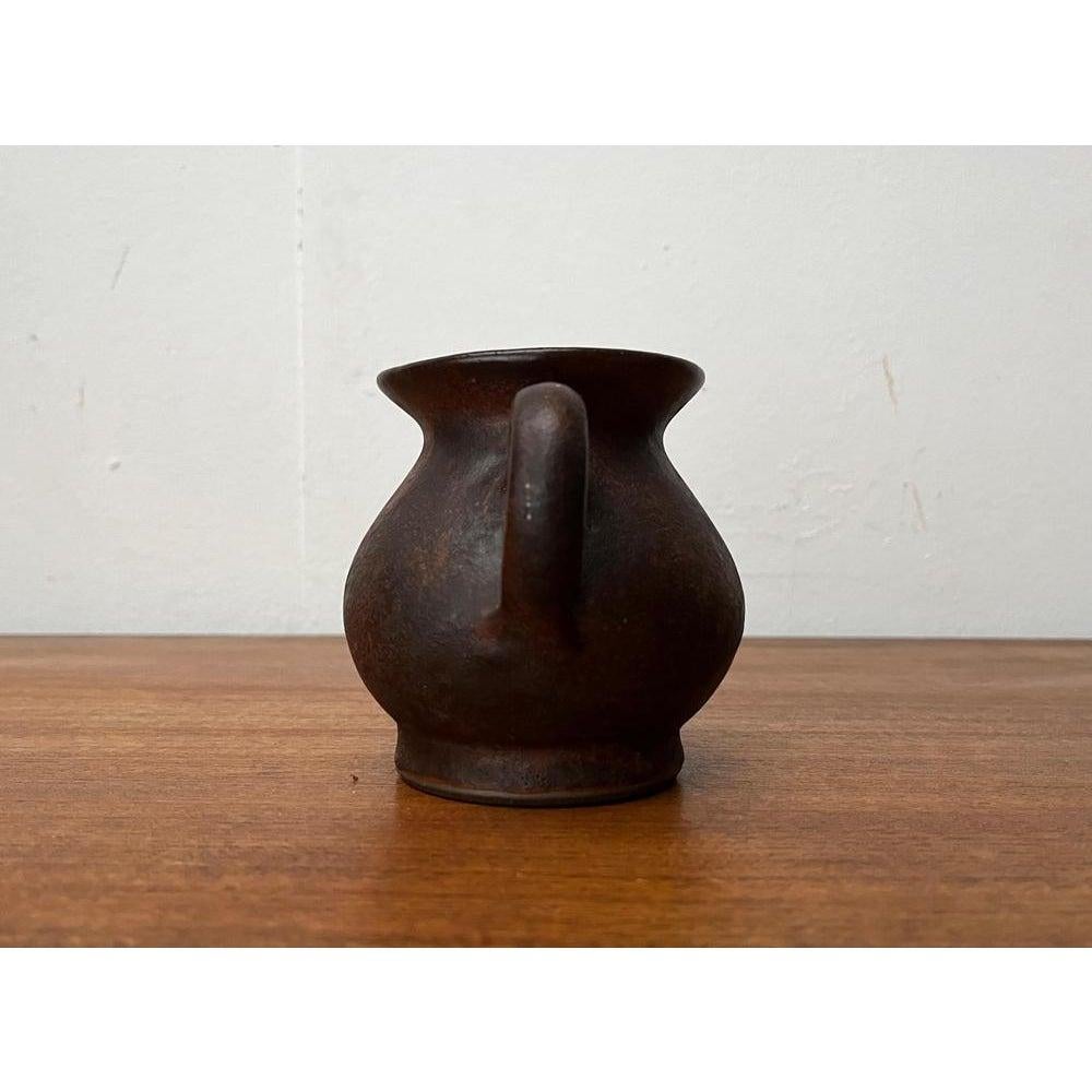 Ceramic Mid-Century Minimalist Jug Vase from Hartwig Heyne Hoy Pottery, Germany, 1960s For Sale