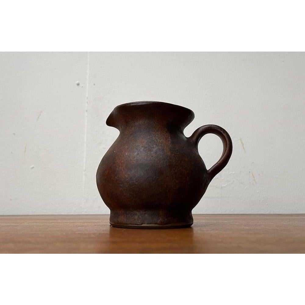 Mid-Century Minimalist Jug Vase from Hartwig Heyne Hoy Pottery, Germany, 1960s For Sale 4