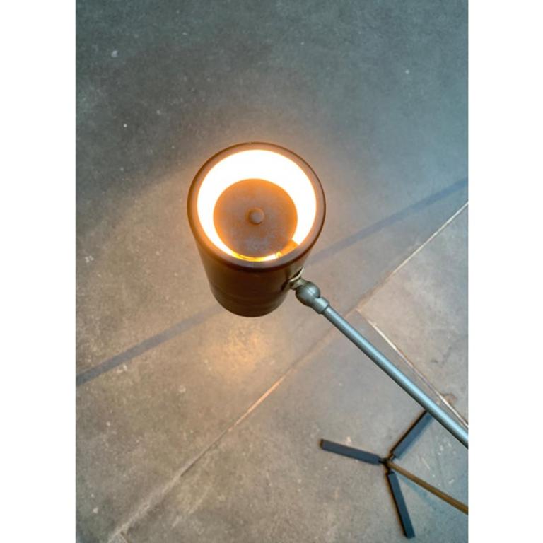 Lampadaire minimaliste du milieu du siècle modèle 8028 par J.J.M. Hoogervorst, années 1950 en vente 1