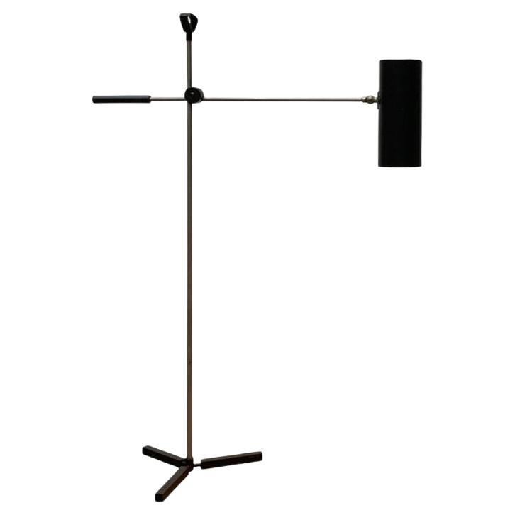 Mid-Century Minimalist Model 8028 Floor Lamp by J.J.M. Hoogervorst, 1950s