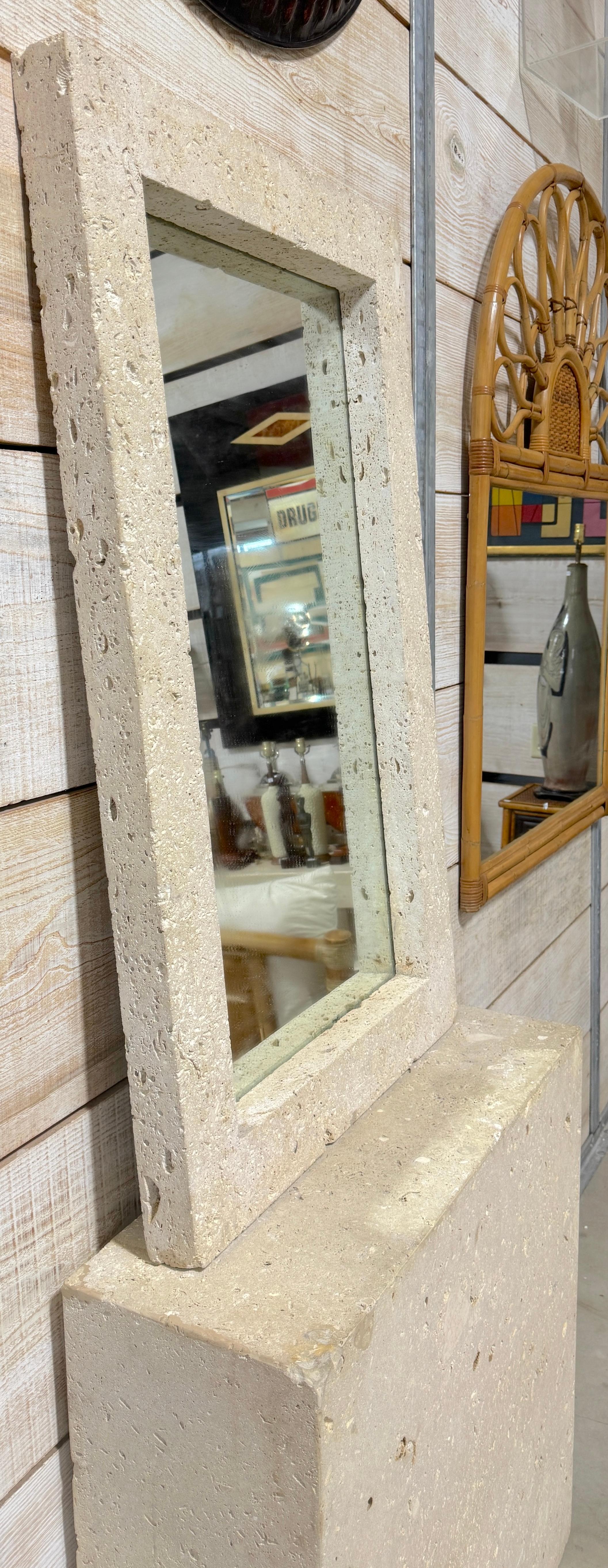 Miroir et console minimaliste du milieu du siècle dernier en vente 4