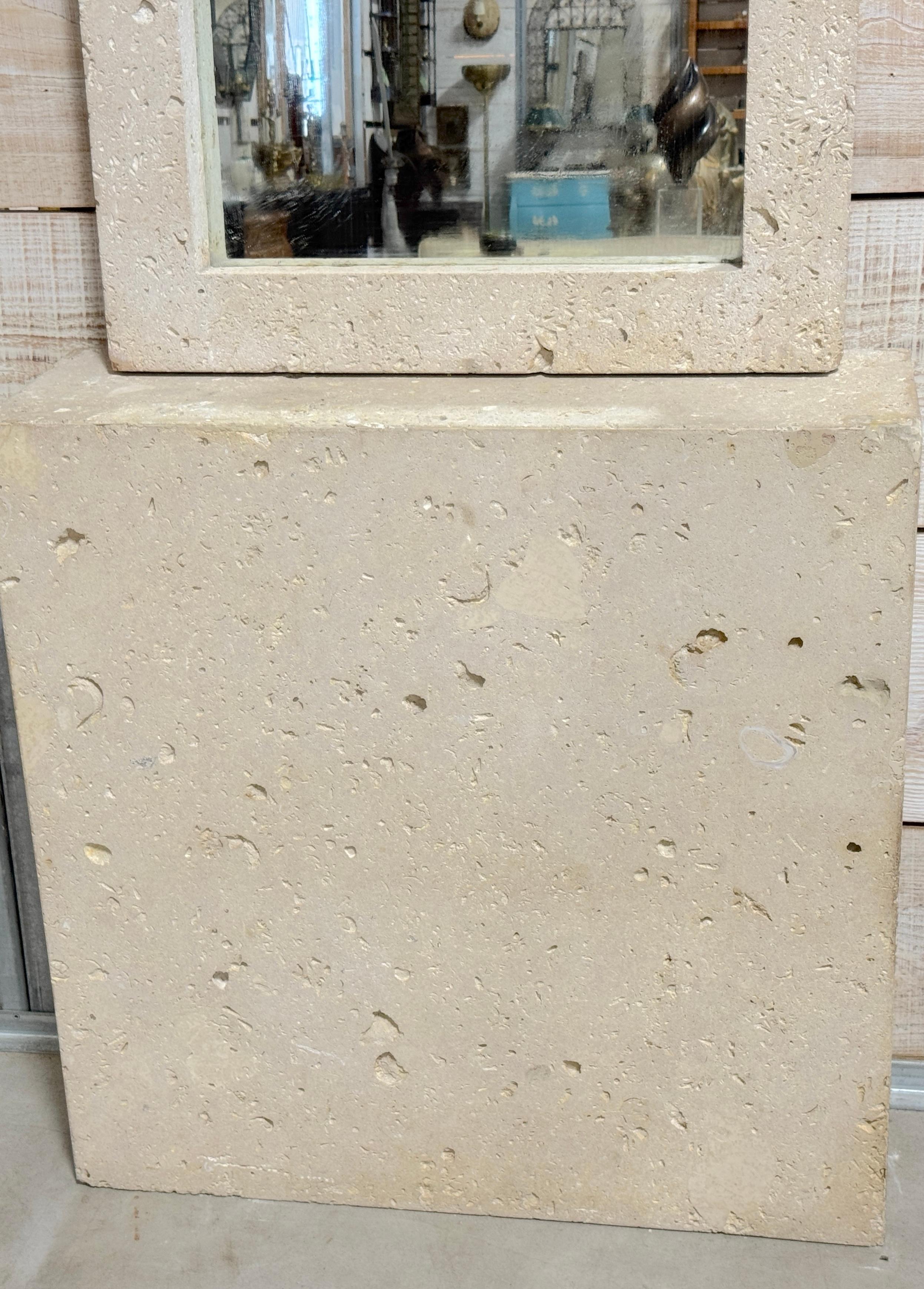 Miroir et console minimaliste du milieu du siècle dernier Bon état - En vente à West Palm Beach, FL