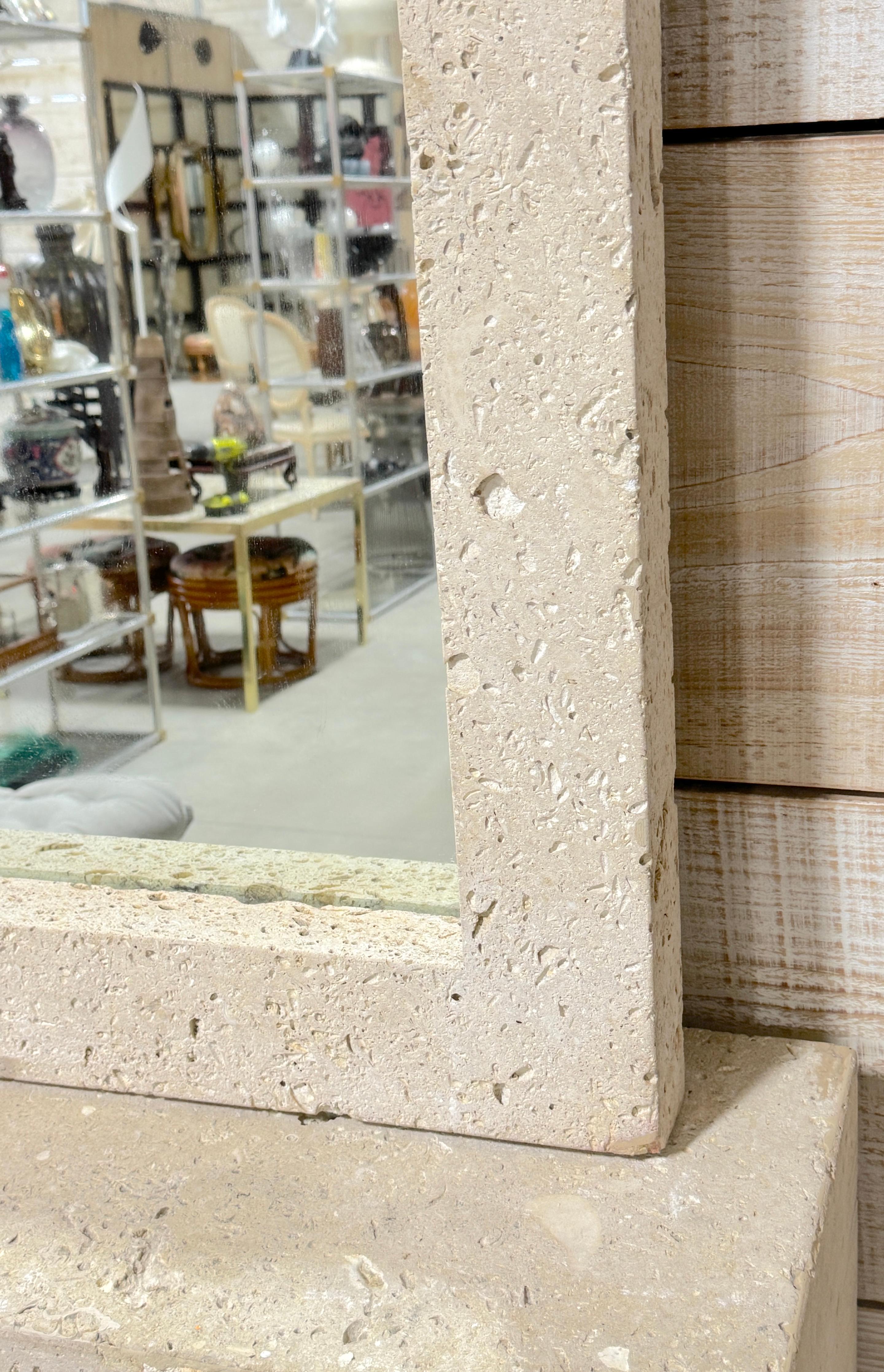 Miroir et console minimaliste du milieu du siècle dernier en vente 2