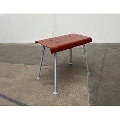 Sgabello Pagwood minimalista di metà secolo, anni '60