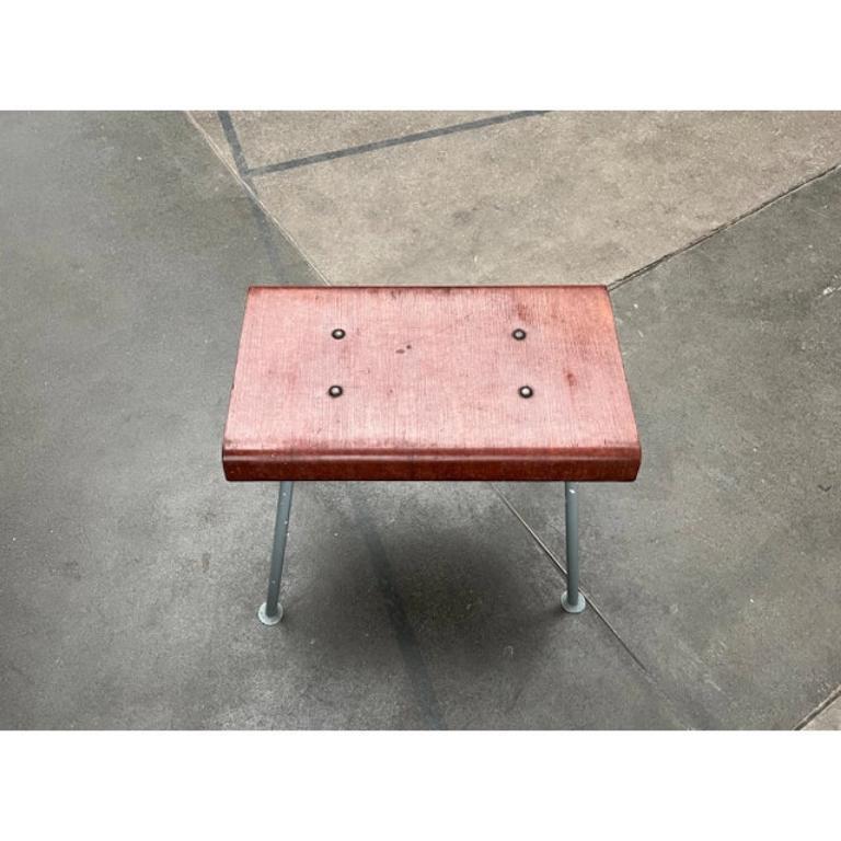 Minimalistischer Pagholz-Hocker aus der Jahrhundertmitte, 1960er Jahre im Angebot 2