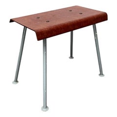 Minimalistischer Pagholz-Hocker aus der Jahrhundertmitte, 1960er Jahre
