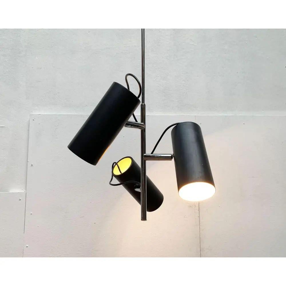 Metal Mid-Century Minimalist Pendant Lamp, 1960s For Sale
