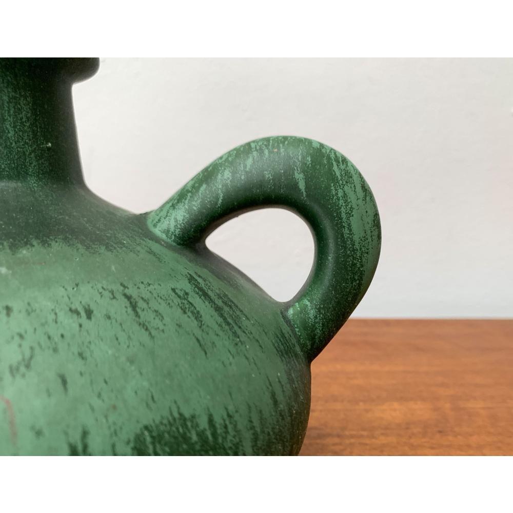 Mid-Century Minimalist Pottery Fat Lava Carafe Vase from Otto Keramik, 1970s For Sale 3