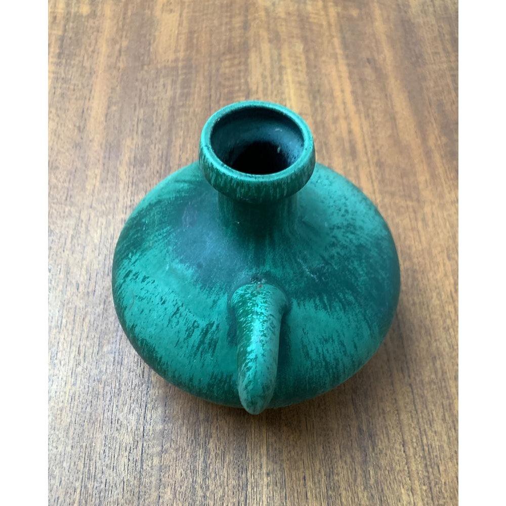 German Mid-Century Minimalist Pottery Fat Lava Carafe Vase from Otto Keramik, 1970s For Sale