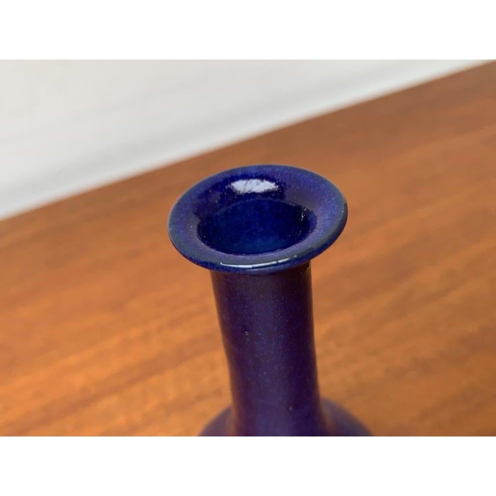20th Century Mid-Century Minimalist Pottery Vase from BKW Böttger Keramik Wandsbek, 1960s For Sale