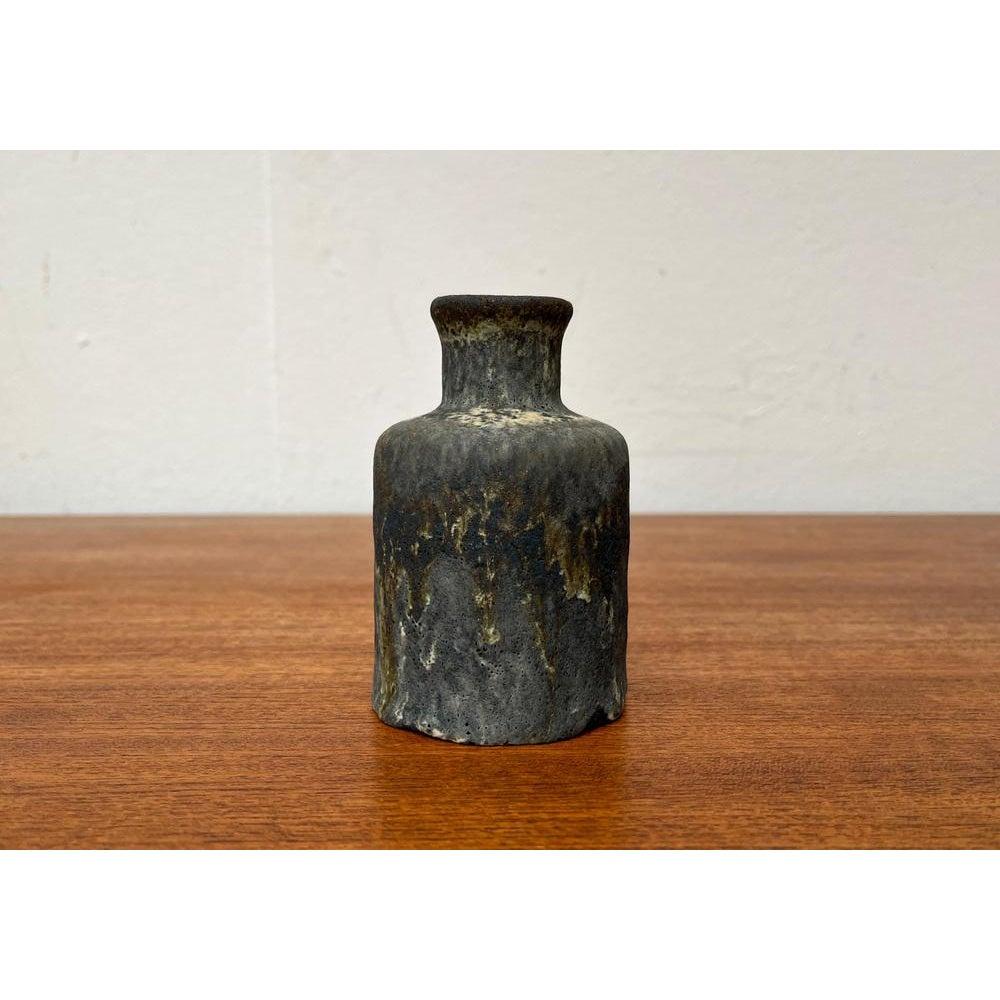 Minimalistische Mid-Century-Vase aus Keramik von Ruscha, 1960er Jahre im Angebot 5
