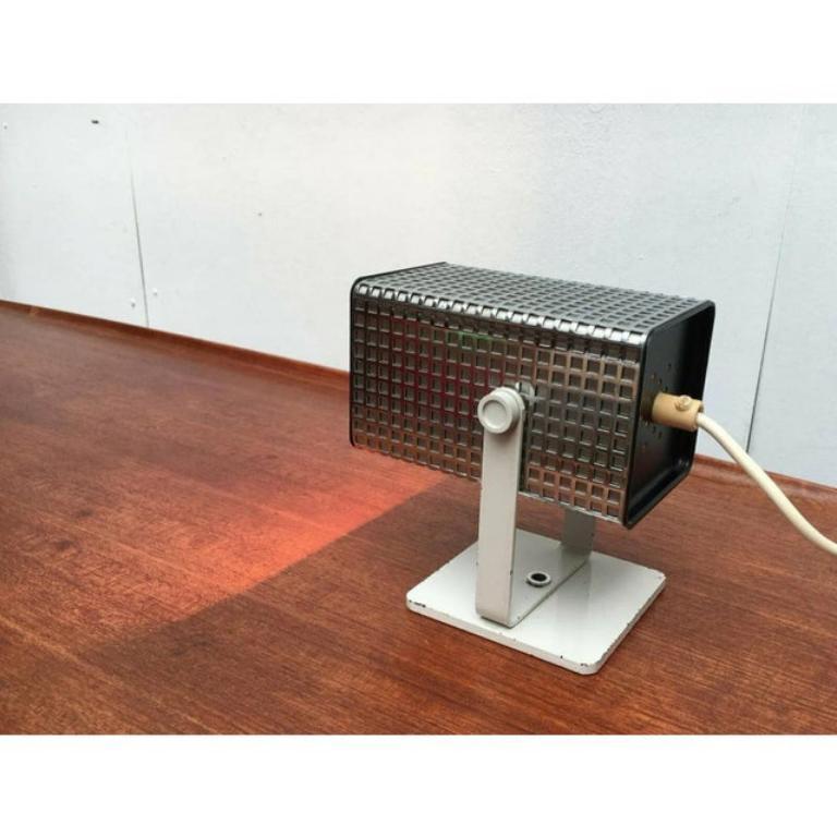 Metal Mid-Century Minimalist Space Age Table Lamp, 1960s For Sale