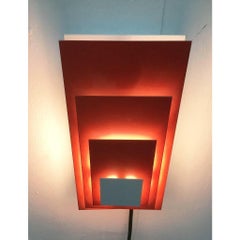 Lampada da parete minimalista di metà secolo di Hillebrand, anni '60