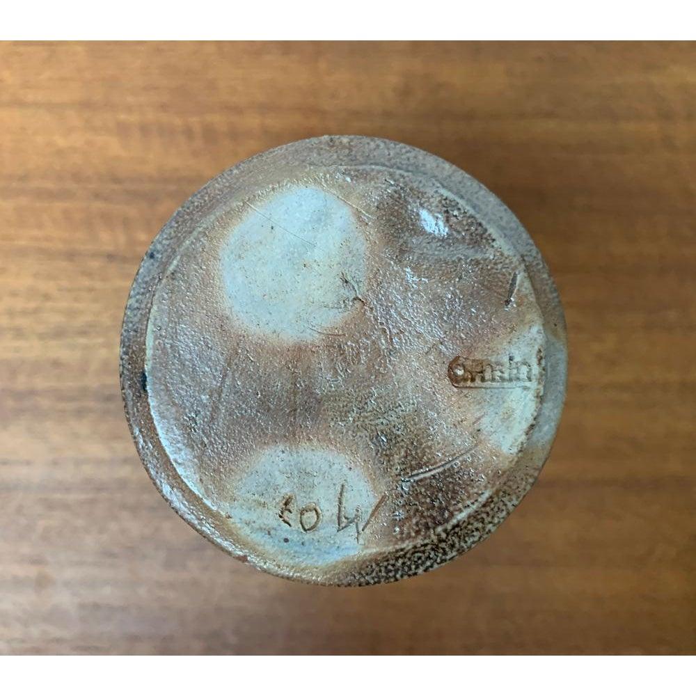 Minimalistische Mid-Century-Karaffe-Vase aus Studio-Keramik, 1960er Jahre im Angebot 6