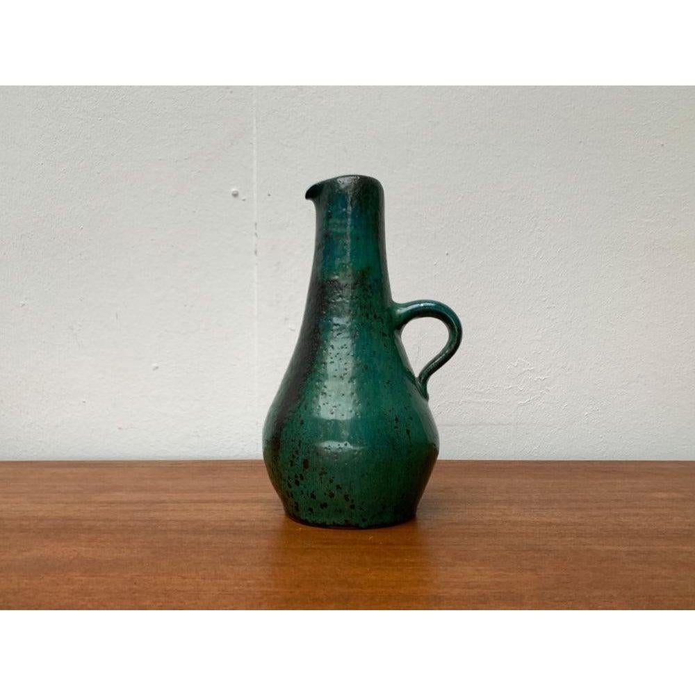 20th Century Mid-Century Minimalist Studio Pottery Carafe Vase by Helma Klett, 1960s For Sale