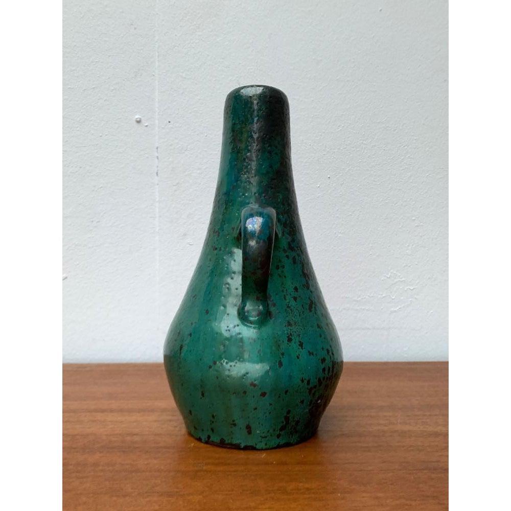 Mid-Century Minimalist Studio Pottery Carafe Vase by Helma Klett, 1960s For Sale 1