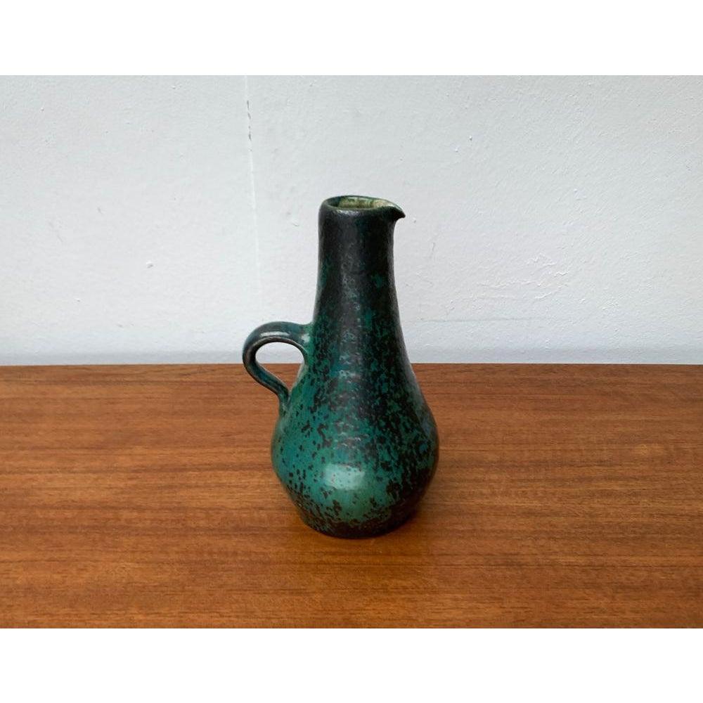 Mid-Century Minimalist Studio Pottery Carafe Vase by Helma Klett, 1960s For Sale 2